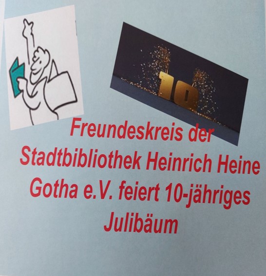 Der Freundeskreis der Stadtbibliothek feiert sein 10-jähriges Jubliäum.