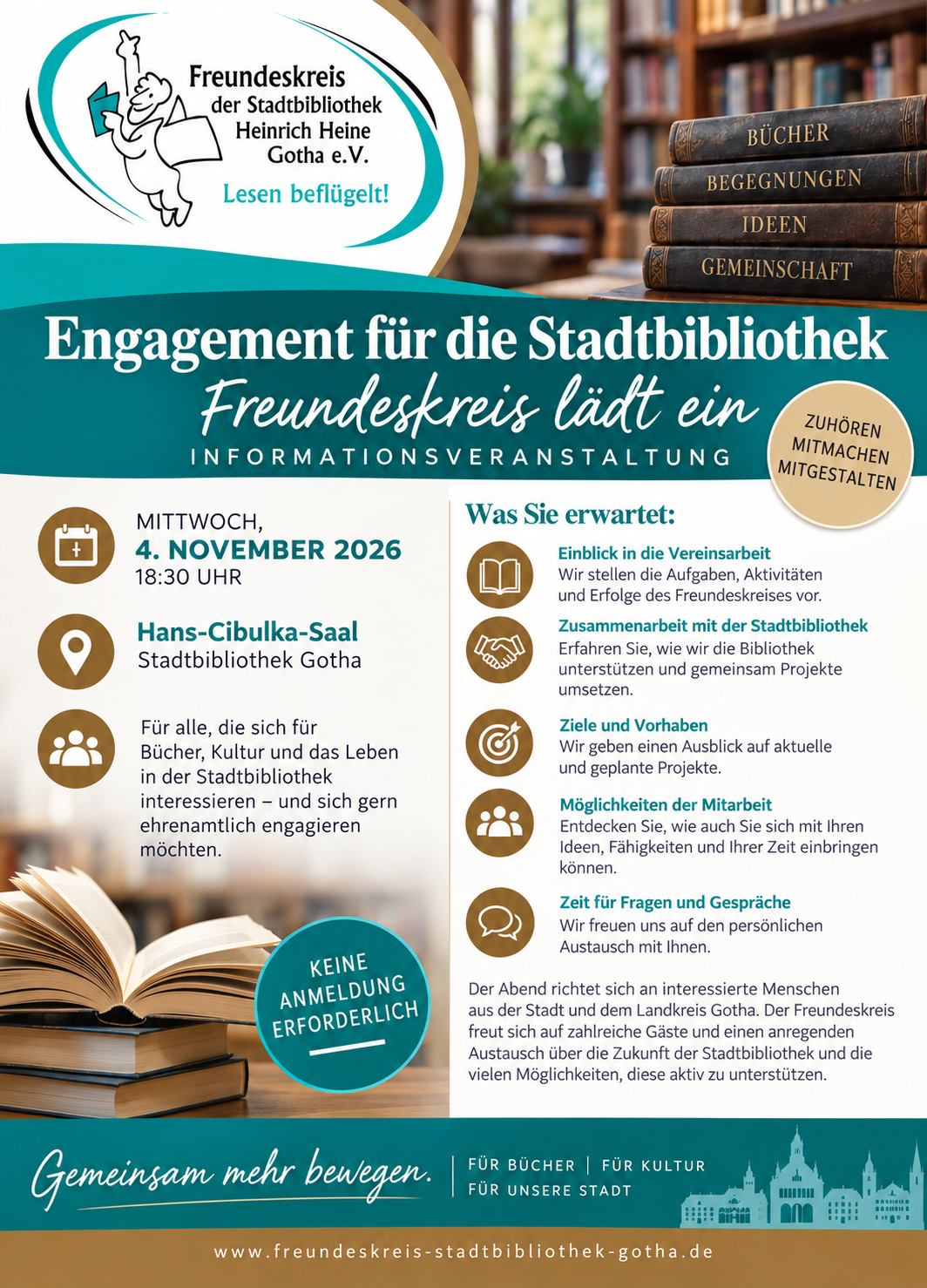 Gemeinsam mehr bewegen – Werden Sie Teil unseres Freundeskreises!